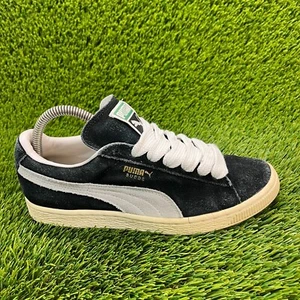 Puma Suede Classic Boys Size 6Y Black White Athletic Running Shoes Sneakers - Picture 1 of 10