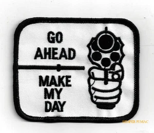 GO AHEAD MAKE MY DAY SOMBRERO PARCHE CIA CONTRATISTA PIN UP SEGURIDAD POLICÍA PRIVADA - Imagen 1 de 12