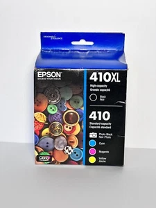 Epson Claria 410 Ink Value Pack - Black Photo Black Cyan Magenta Yellow EXP 2/26 - Picture 1 of 1