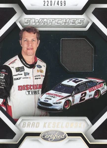 PANINI 2018 ZERTIFIZIERTE BRAD KESELOWSKI #CS-BK 220/499 TASSENMUSTER RELIKTKARTE - Bild 1 von 2