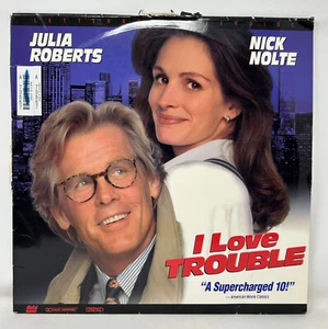 I Love Trouble Laserdisc 2983 AS Widescreen Cover Damaged LS WS Julia Roberts - Picture 1 of 3