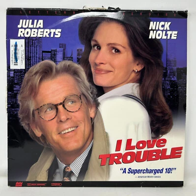 I Love Trouble Laserdisc 2983 AS Widescreen Cover Damaged LS WS Julia Roberts - Image 1 of 3