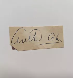 🎾Arthur Ashe🎾 SIGNED 1" x 2" Cut Tennis Hall Of Fame 〰️ BAS Beckett Hologram - Picture 1 of 2