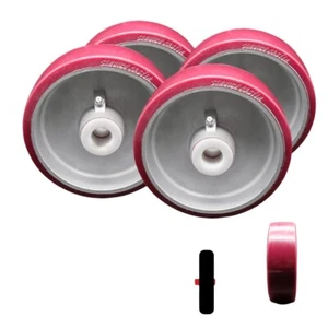 Repuesto de rueda de polietileno SCC-6"" para rodillo elevador de plataforma vertical Cheney - conjunto de 4 - Imagen 1 de 2