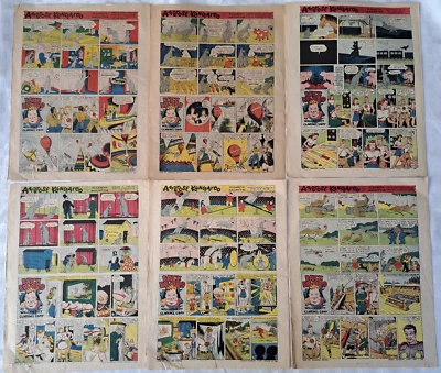 6 Australian Newspaper Ambrose Kangaroo Comic Strips 1946 + Brick Bradford & Oth - image 1 of 4