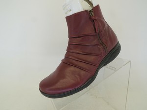 clarks red ankle boots
