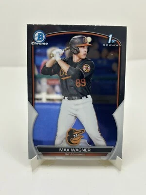 2023 Bowman Chrome Max Wagner #BCP-8 1st Bowman Baltimore Orioles - Image 1 of 2