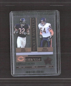 2005 Leaf Rookies & Stars #TM5 Urlacher/Benson Ticket Masters Bronze #/1250 - Picture 1 of 2