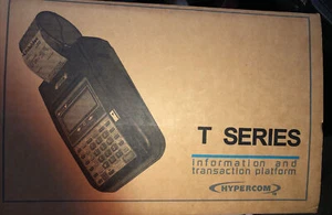 Hypercom T Series Model T7PLUS Credit Card Machine & Power Supply Terminal - Picture 1 of 9