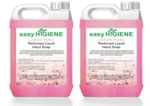 TWO 2.5L FLORAL PINK Perfumed Luxury Liquid Pearl Hand Soap 2.5 Litre 5L Floral - Picture 1 of 1