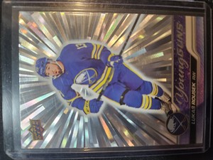 Lukas Rousek 2023-24 Upper Deck Young Guns Outburst Silver SP RC #233