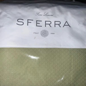 Sferra Queen Blanket Coverlet Rombo Willow New - Picture 1 of 5