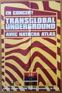 TRANSGLOBAL UNDERGROUND natacha atlas original concert posters 80x120 cm - Picture 1 of 1