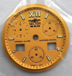 NOS Sector 500 chronograph alarm esfera sphere 5215326092 dial watch vintage - Picture 1 of 2