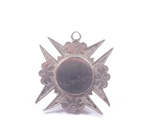 Antiguo Reloj Victoriano Plata Albert Llavero Medalla Birmingham 1893 HM Esterlina 8,2 g - Imagen 1 de 6