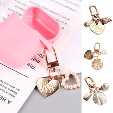 New Cute Cartoon Shell Pearl Gold Heart Love Keyring Key Chain Bag Accessory