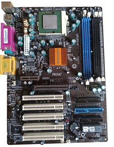 ECS P6S5AT motherboard s370 + processor Celeron 1000MHz + I/O shield - Zdjęcie 1 z 5
