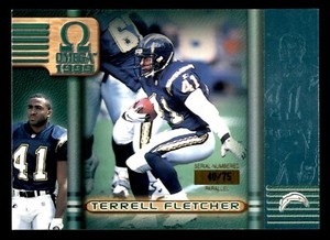 1999 Pacific Omega Platinum Blue #194 Terrell Fletcher #40/75