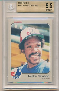 1983 Fleer Andre Dawson (HOF) (#280) BGS9.5 BGS - Bild 1 von 2
