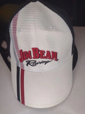 Gorra Jim Bean Racing Trucker - # 7 Robby Gordon Blanco y Negro Estilo Maestro Foto 1 de 4