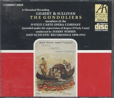 Игра Gilbert & Sullivan: The Gondoliers (CD, 1988 года) - Изображение 1 из 2