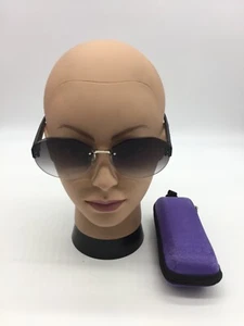 Celine Fashion Black/Grey Rimless Sunglasses 63-16-146 Green Lens - Bild 1 von 9