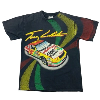 Vtg Terry Labonte Mens S/M Kelloggs Double Sided Single Stitch T Shirt USA 1994 - Image 1 of 4