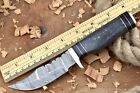 Custom Handmade Forged Damascus Steel Camping Skinner Hunting Knife Sk 122