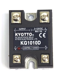 1pc KYOTTO DC Solid State Relay SSR KG1010D Load=5-120VDC 10A [ DC to DC ] - Picture 1 of 6