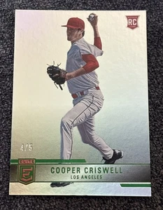 Cooper Criswell 2022 Panini Chronicles Elite RC #29 Green Parallel /5 Angels - Picture 1 of 2