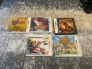 Nintendo DS & Nintendo 3DS LEERES SPIEL CASE Lot mit Handbuch 5 Stück Zelda Pokemon - Bild 1 von 2