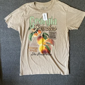 Georgia Peaches Camisa Hombre Marrón Mediana Con Bordados. - Imagen 1 de 8