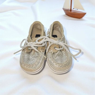 Детская кроватка Sperry Top Sider размер 2 М без шнуровки серебристая багамская - Изображение 1 из 4