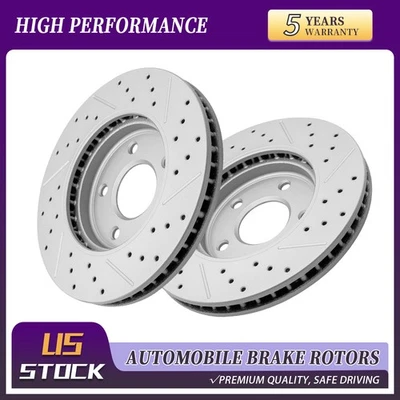 Juego de rotores de freno de disco recubiertos delanteros para Nissan LEAF Nissan NV200 2011-2025 Foto 1 de 4