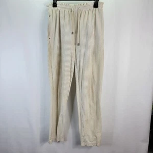 Liz Claiborne Liz & Co. 100 % Baumwolle gestreift Strand Kordelzug Hose Größe SP - Bild 1 von 9