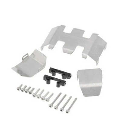 Steel Axle Skid Plate Guard Set For Axial SCX24 AX90081 AXI00001/2 1:24 RC Car - Image 1 of 4