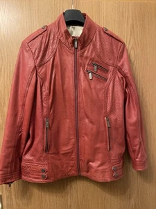 TAMARIS Lederjacke Rot Damen Gr 44 - Bild 1 von 5
