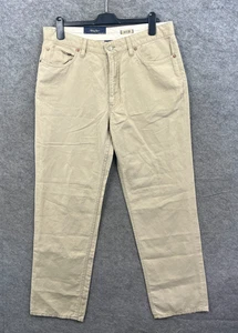 Ralph Lauren Trousers Mens 34 x 32 Beige Chinos Linen Blend Tapered BNWT - Picture 1 of 11