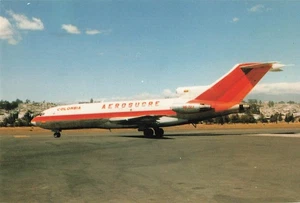 Postkarte Fluggesellschaft Aerosucre Kolumbien Boeing B727/59 HK-727 AP1. - Bild 1 von 2