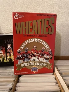 WHEATIES CEREAL BOX SAN FRANCISCO 49ERS SUPERBOWL CHAMPIONS XXIX SEALED - Picture 1 of 1