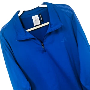 Adidas Mens 2X Climawarm Response Pullover Performance 1/4 Zip Flannel Interior - Picture 1 of 12