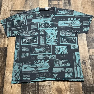 Vintage Punk Single Stitch T-Shirt Political Industrial Chicago Extra Large 90’s - Image 1 of 4