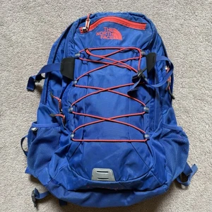 The North Face Borealis Backpack Laptop Bag School Hiking Outdoor Blue / Salmon - Picture 1 of 5