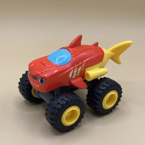 Blaze and The Monster Machines Diecast Shark Blaze Cartoon RARE DYN33 Mattel - Picture 1 of 6