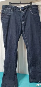 Jeans donna Angel bootcut bling tasche con patta cuciture argento taglia 22 - Foto 1 di 14