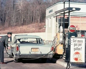 Foto AMOCO TANKSTELLE 8,5X11 von 1957 - Bild 1 von 1