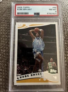2005 Topps Kobe Bryant #69 LA Lakers Basketball PSA 8 - Picture 1 of 2