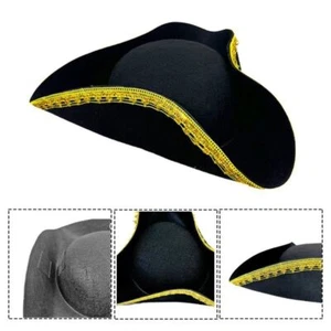Solid Color Captain Hat Faux Leather Jazz Cap For Women Men - Picture 1 of 16