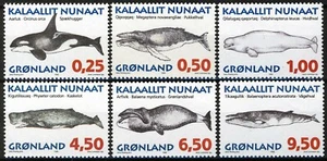 Greenland 1996, Greenland whales (I) set VF MNH, Mi 287y-92y cat 7,5€ - Picture 1 of 1