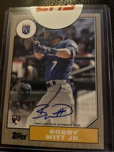 2022 Update 1987 Baseball Auto Gold #87BA-BW Bobby Witt Jr. /50 Topps Sealed
